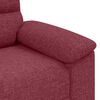 vidaXL Sofa 2-osobowa w kolorze czerwonego wina 160x81x84 cm Tkanina