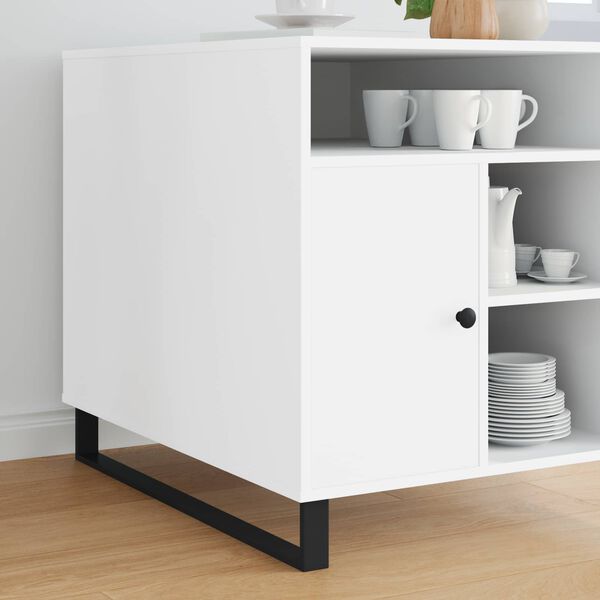 vidaXL N&oacute;żki meblowe 2 pcs Czarny 79,6 x 4 x 10 mm Żelazo