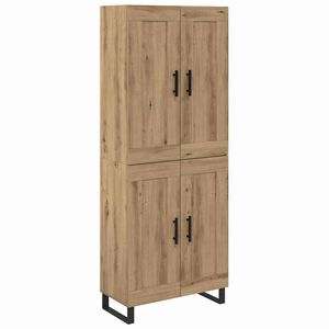 vidaXL Highboard 2 szt. Dąb rzemieślniczy 69,5 x 34 x 180 cm