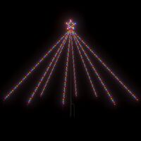 vidaXL Choinka z lampek, wewn./zewn., 400 kolorowych diod LED, 2,5 m
