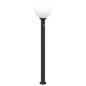 vidaXL Słupek oświetleniowy z czujnikiem 120 cm Czarny IP44