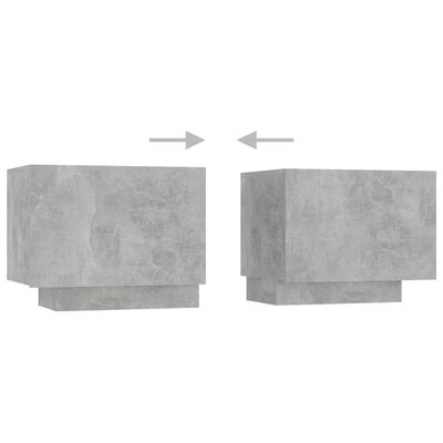 vidaXL Szafka nocna, szarość betonu, 100x35x40 cm, płyta wiórowa
