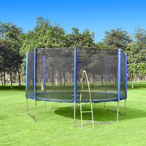 Trampolina ogrodowa &Phi;=426cm + siatka,drabinka,pokrowiec