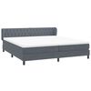 vidaXL Ł&oacute;żko typu Box Spring z materacami Ciemnoszary 180x210 cm