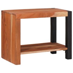 vidaXL P&oacute;łka na książki Brązowy 50 x 30 x 40 cm Lite Drewno Akacji