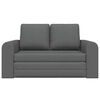 vidaXL Sofa Rozkładana z funkcją ł&oacute;żka Ciemnoszary 148 x 71 x 83 cm