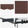 vidaXL Markiza zwijana Brązowy 250 x 200 cm tkanina