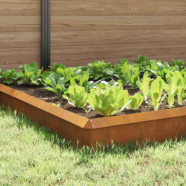 vidaXL Płoty ślimakowe 12 pcs Rdzawy