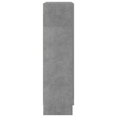 vidaXL Szafka na książki, szarość betonu, 82,5 x 30,5 x 115 cm, płyta