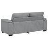 vidaXL Sofa 2-osobowa, jasnoszara, 140 cm, tapicerowana tkaniną