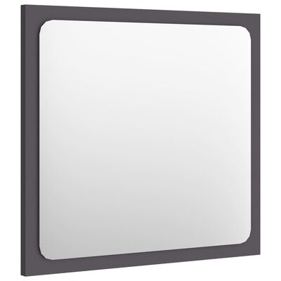 vidaXL Lustro łazienkowe, szare, 40x1,5x37 cm, płyta wiórowa
