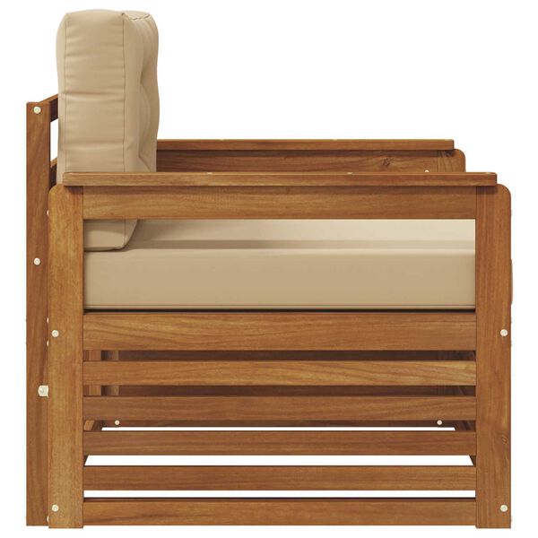 vidaXL Zestaw sof na zewnątrz Lite drewno akacjowe i poliester