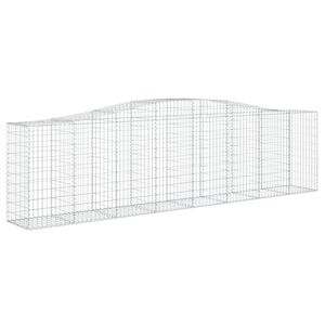 vidaXL Łukowaty kosz gabionowy, 400x50x100/120cm, galwanizowane żelazo