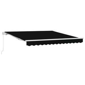 vidaXL Markiza wysuwana Czarny 300 x 250 x 165 cm