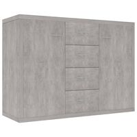 vidaXL Szafka, betonowa szarość, 88x30x65 cm, materiał drewnopochodny