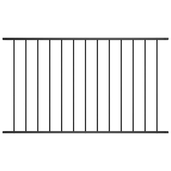 vidaXL Panel ogrodzeniowy Woerden stal malowana proszkowo 1,7x1 m czarny