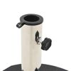 vidaXL Okrągła podstawa pod parasol, granitowa, 28,5 kg, czarna