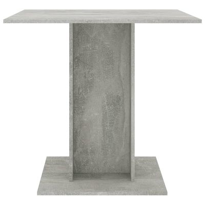 vidaXL Stół jadalniany, betonowy szary, 80 x 80 x 75 cm, płyta wiórowa