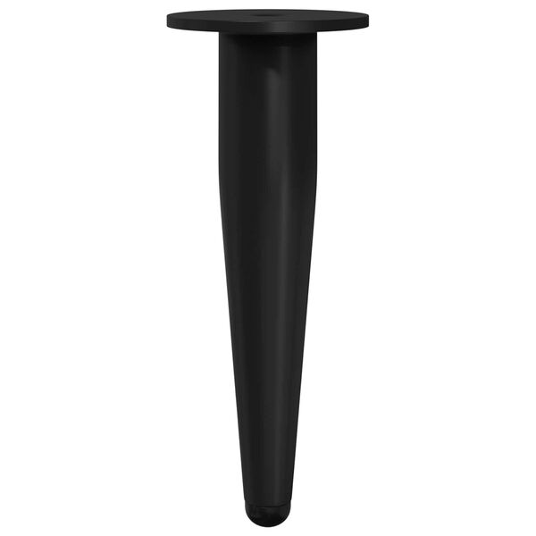 vidaXL N&oacute;żki meblowe 2 pcs Czarny &Oslash; 40 x 98 mm Żelazo