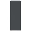 vidaXL Szafka boczna, antracytowa, 67x39x107 cm, stal