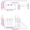 vidaXL Plac zabaw do ogrodu, impregnowane drewno sosnowe