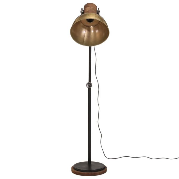 vidaXL Lampa stojąca, 25 W, antyczny mosiądz, 30x30x100-150 cm, E27