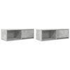 vidaXL Szafki RTV 2 szt. Beton Szary 80x31x25,5 cm Drewno klejone