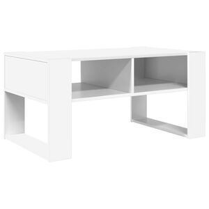 vidaXL Stolik kawowy Biały 92 x 53 x 45 cm Materiał drewnopochodny