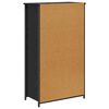 vidaXL Highboard Czarny Dąb 62 x 32 x 106,5 cm Materiał drewnopochodny