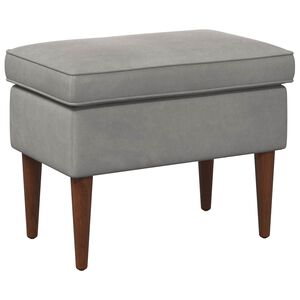 vidaXL Stołek na Stopy jasnoszary 55 x 35 x 41 cm Welur