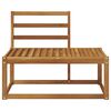 vidaXL Sofa końcowa na zewnątrz Naturalny 91 x 63 x 73 cm
