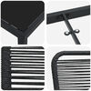 vidaXL Zestaw do jadalni w ogrodzie 5 pcs Czarny