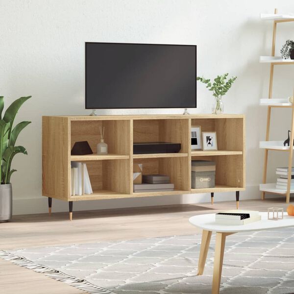 vidaXL Szafka pod TV, dąb sonoma, 103,5x30x50 cm