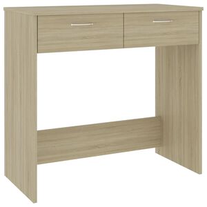 vidaXL Biurko, kolor dąb sonoma, 80x40x75 cm, materiał drewnopochodny