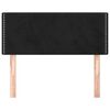 vidaXL Zagłówek do łóżka, czarny, 80x5x78/88 cm, aksamit