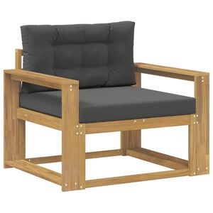 vidaXL Środkowa sofa ogrodowa Poliester Biały