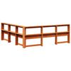 vidaXL Regał na książki z zagł&oacute;wkiem, woskowy brąz, 200 cm, sosnowe