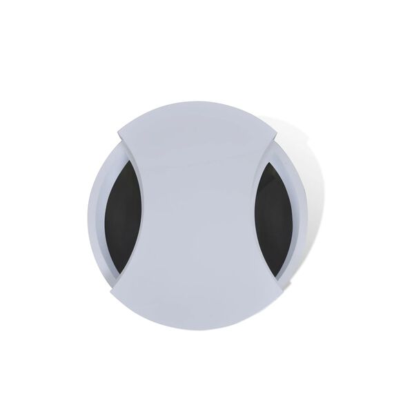 vidaXL Stolik kawowy z wysuwanymi częściami, wysoki połysk, biały