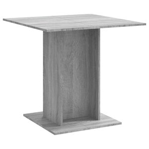 vidaXL St&oacute;ł jadalniany, szary dąb sonoma, 80x80x75 cm