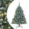 vidaXL Sztuczna choinka Zielony 120 cm PVC, plastik i stal