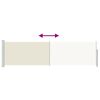 vidaXL Wysuwana markiza boczna na taras, 140 x 500 cm, kremowa