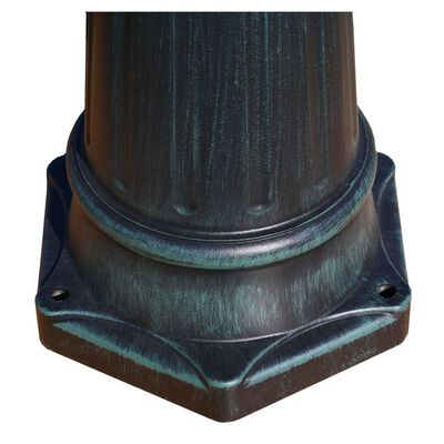 vidaXL Stojąca lampa ogrodowa 2-ramienna, 230 cm, ciemnozielona/czarna