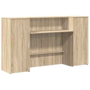 vidaXL Biurko recepcyjne dąb sonoma 180x50x103,5 cm Drewno klejone