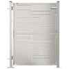 vidaXL Brama ogrodowa 100x120 cm Stal nierdzewna