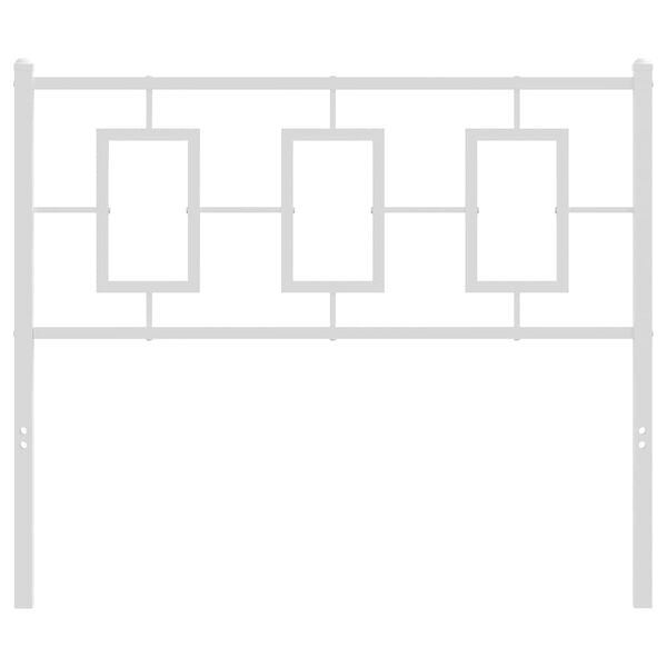 vidaXL Metalowe wymienne wezgłowie, białe, 100 cm
