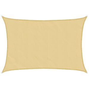vidaXL Żagiel przeciwsłoneczny, piaskowy, 3,5x2,5 m, 100% poliester
