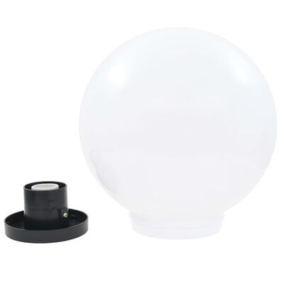 vidaXL Lampy ogrodowe LED, 4 szt., kuliste, 30 cm, PMMA