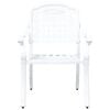 vidaXL Zestaw do jadalni w ogrodzie 5 pcs Biały Aluminium