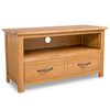 vidaXL Szafka pod telewizor, 90 x 35 x 48 cm, lite drewno dębowe