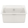 vidaXL Zlew Biały 780 x 500 mm 80% Kwarc i 20% Żywica